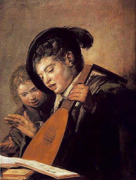 Frans Hals Two Boys Singing WGA oil painting image